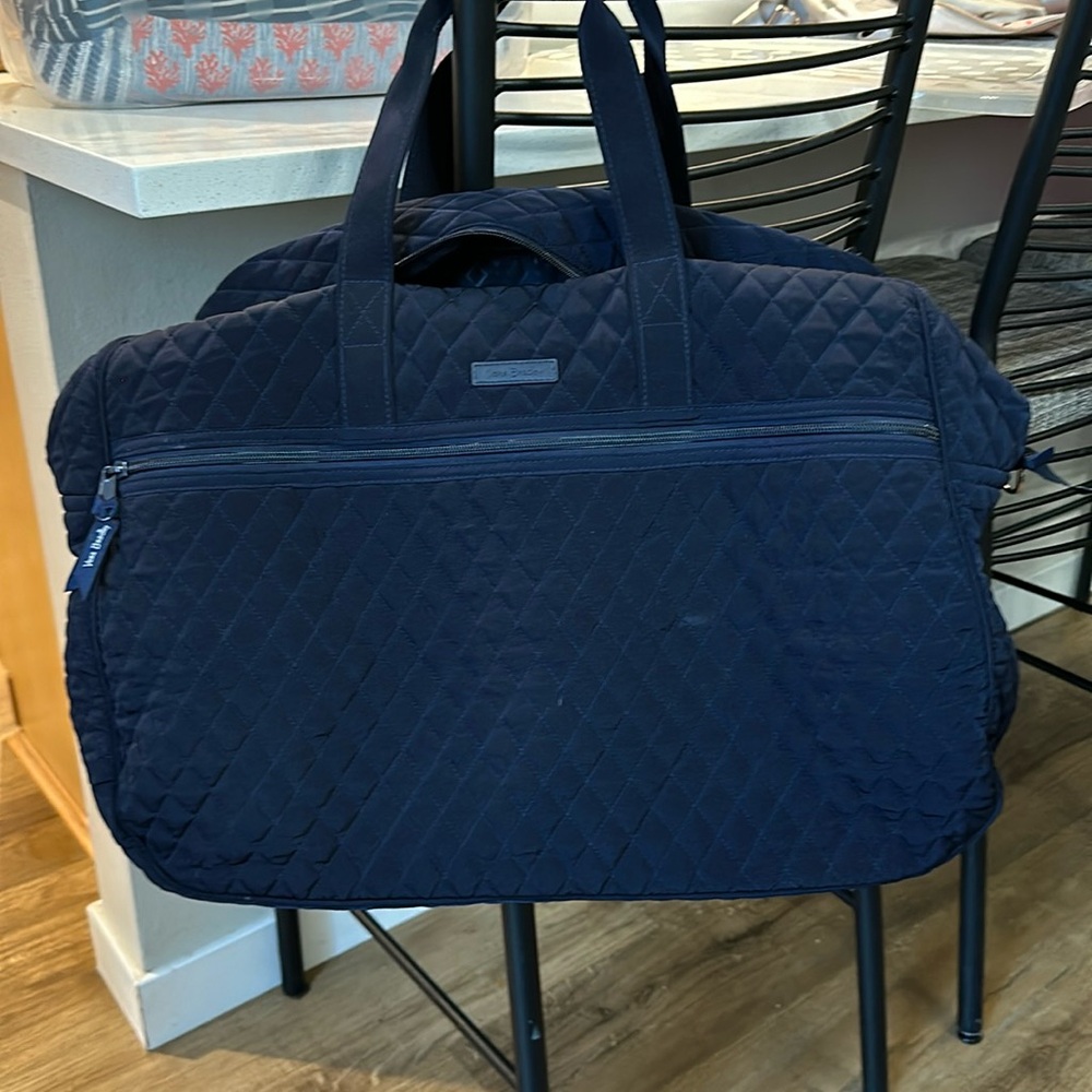 Navy Vera Bradley weekender